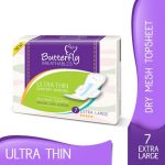 Butterfly Breathables Ultra Thin Dry Mesh Sanitary Pads Extra Large 7 pcs