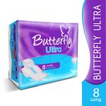Butterfly Ultra Thin Economy Pack Sanitary Packs Long 8 pcs