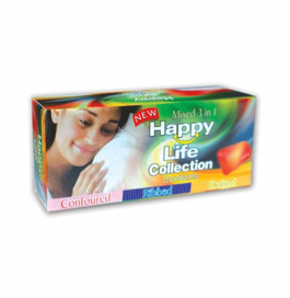 Happy Life Ribbed Dotted Contoured -3 Pc Pack