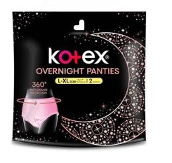 KOTEX OVERNIGHT PANTIES L/XL – 2S