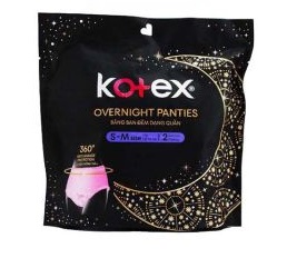 KOTEX OVERNIGHT PANTIES S/M – 2S